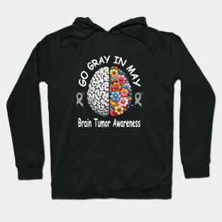 Go Gray In May Brain Cancer Tumor Awareness Hoodie